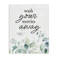 thumbnail image 1 of Stupell Industries French Country Wash Worries Away Herb Leaves Canvas Art, 16 x 20, by Lettered and Lined, 1 of 8