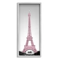 thumbnail image 1 of Stupell Industries French Eiffel Tower Landmark Photography Pink Parisian Pop, 10 x 24, Design by Emily Navas, 1 of 5