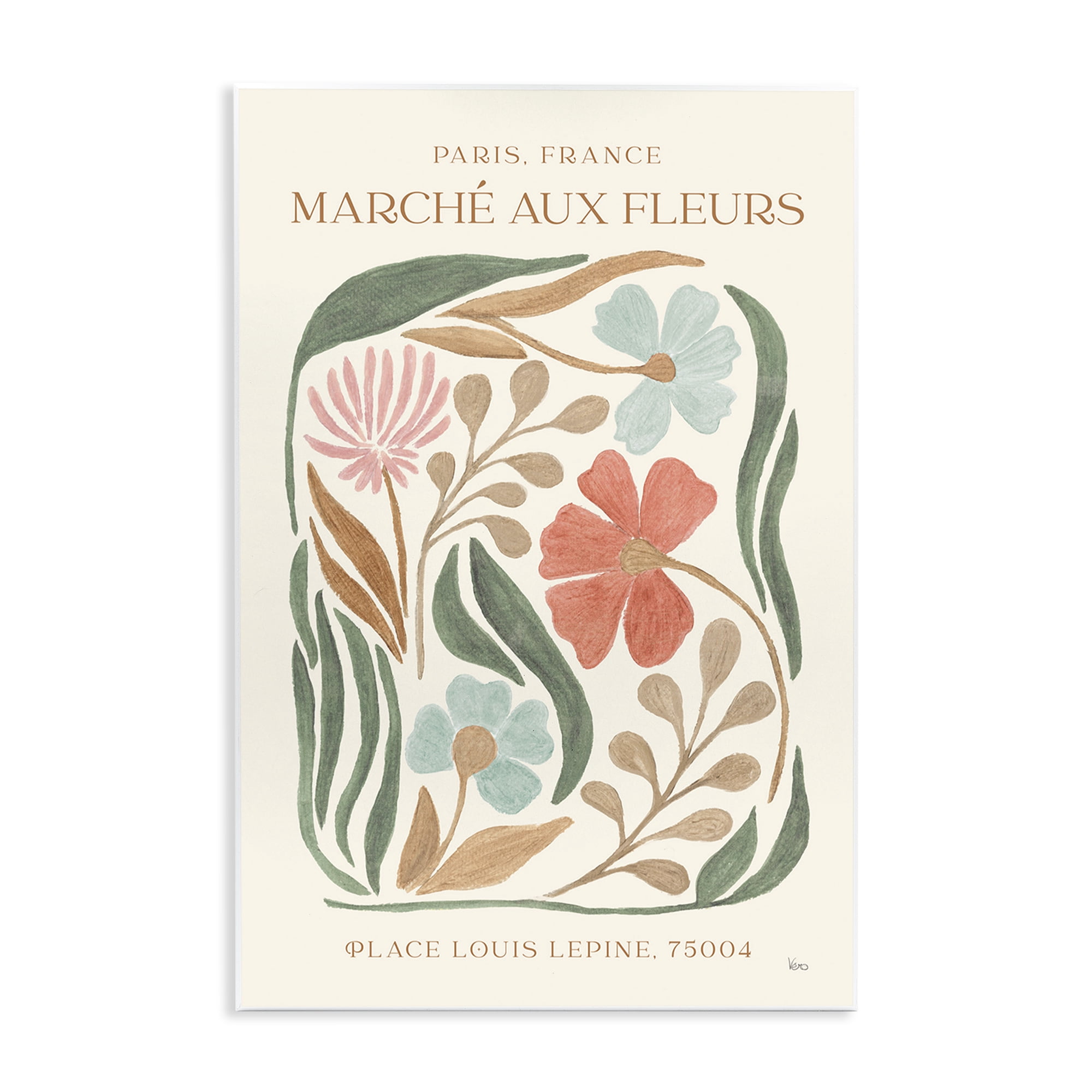 Stupell Industries French Floral Painting Botanical & Floral Painting Unframed Art Print Wall Art, 10 x 15