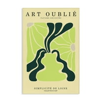 Stupell Industries French Floral Poster Typography Painting Gallery Wrapped Canvas Art Print Wall Art, 16 x 24