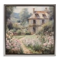 thumbnail image 1 of Stupell Industries French Garden Cottage Landscape Painting Gray Floater Framed Canvas Art Print Wall Art, 25 x 25, 1 of 10