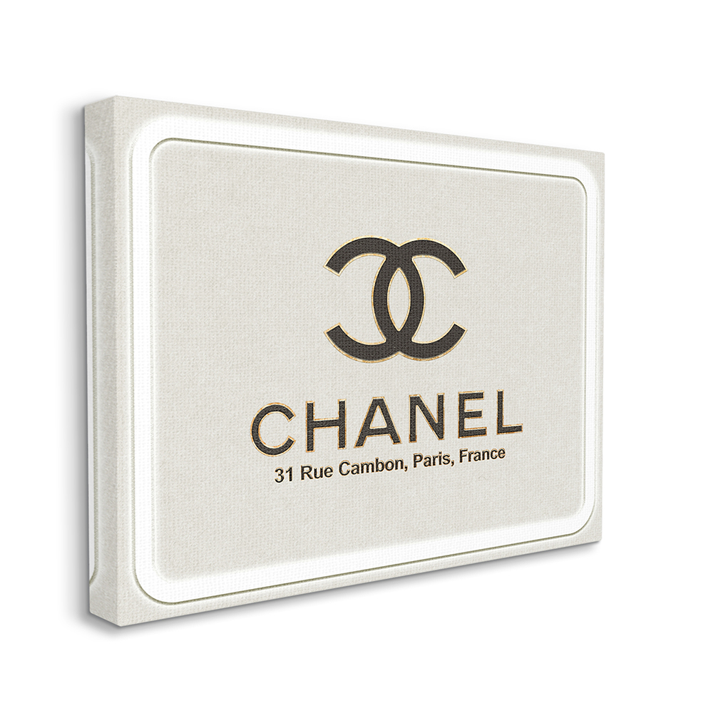 Stupell Industries French Glam Fashion Sign Designer Style Brand Canvas Wall Art by Ziwei Li