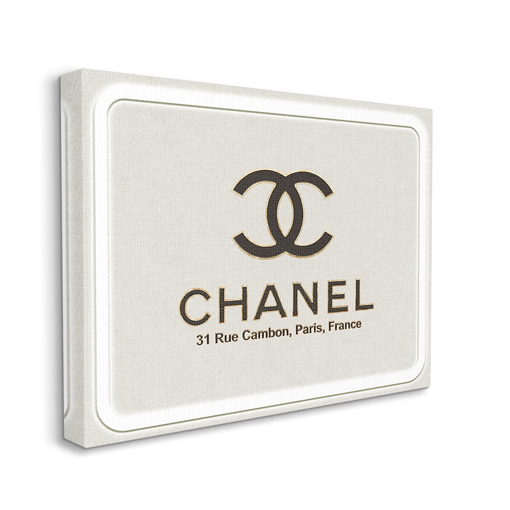 Stupell Industries French Glam Fashion Sign Designer Style Brand Canvas Wall Art by Ziwei Li
