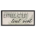 thumbnail image 1 of Stupell Industries Farmhouse French It's All Green Black Floating Frame Canvas Art, 25 x 11, by Lil' Rue, 1 of 7
