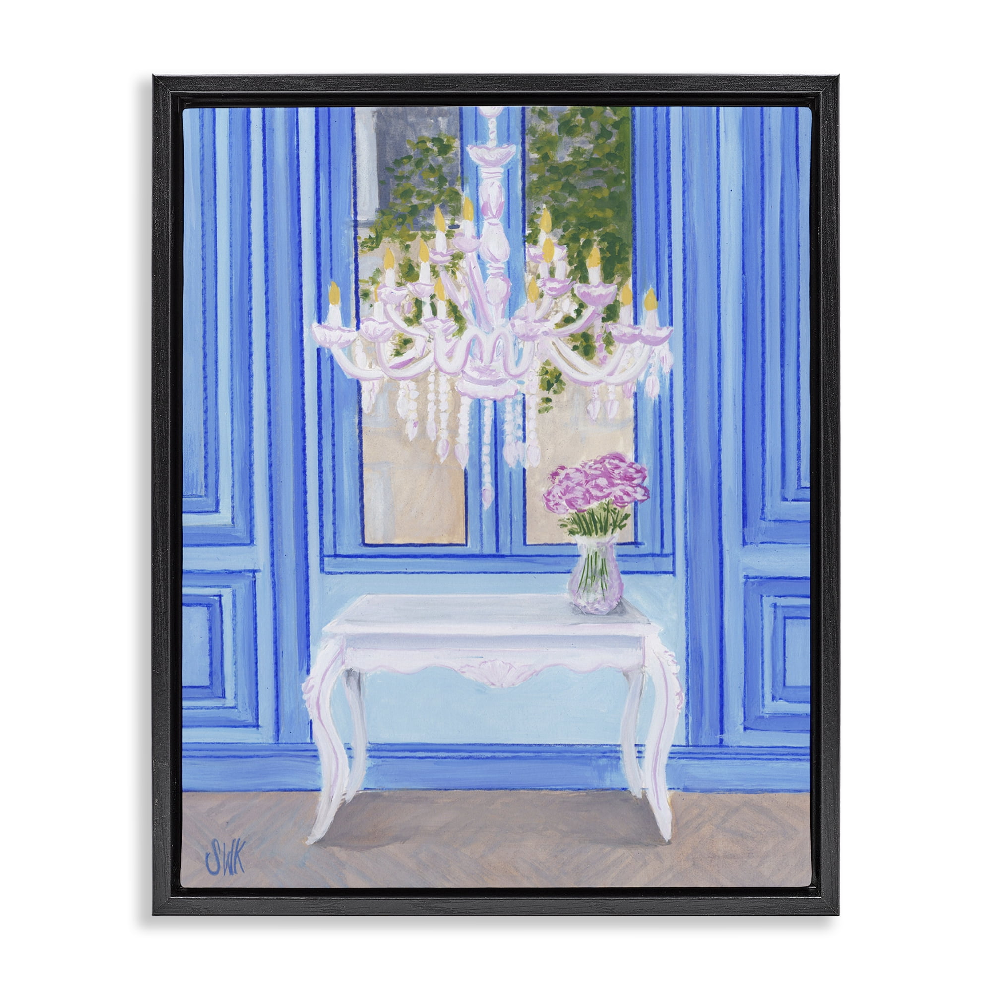 Stupell Industries French Window Architecture Black Framed Floater Canvas Wall Art, design by Sarah Waldron Kimball