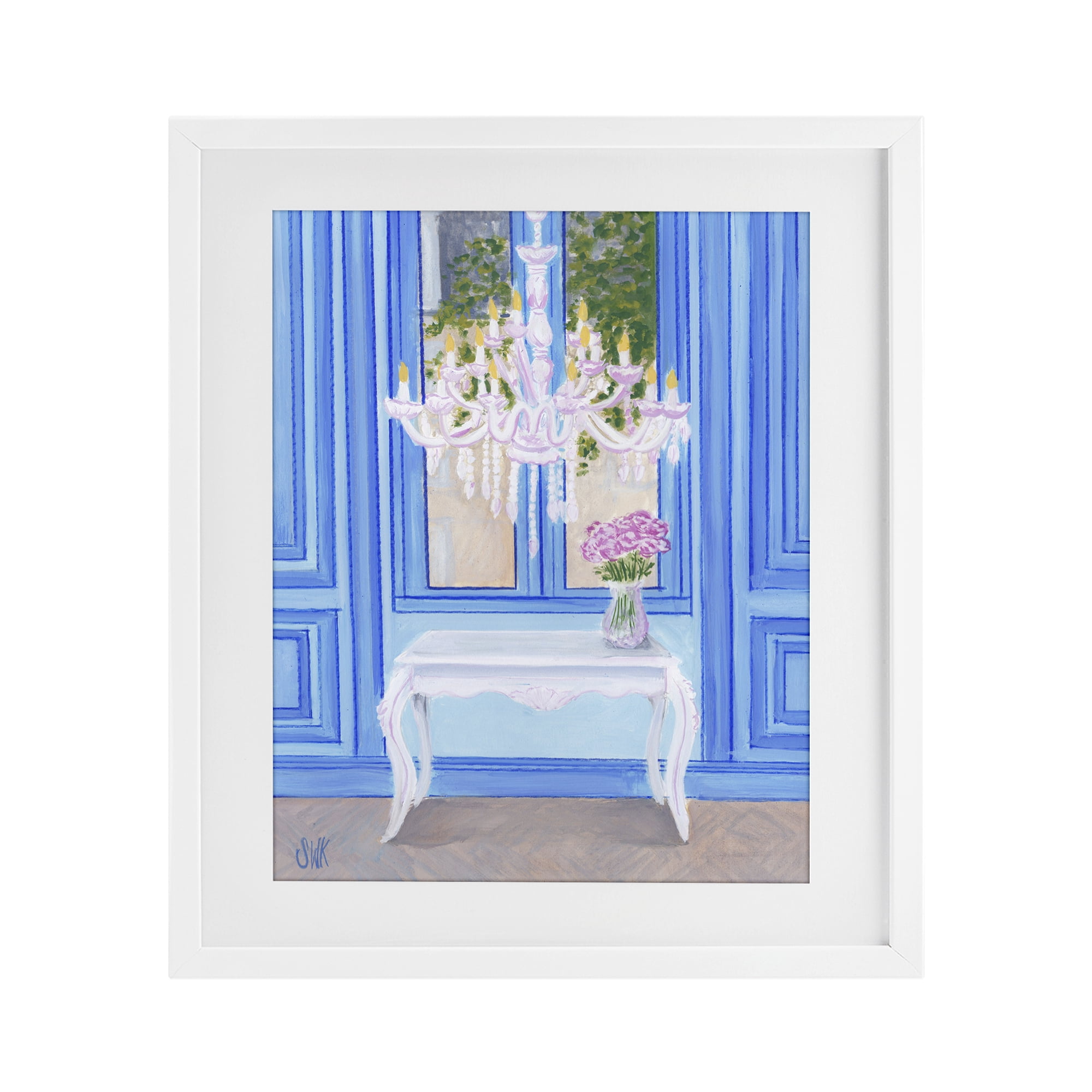 Stupell Industries French Window Architecture White Framed Print Under Glass, design by Sarah Waldron Kimball
