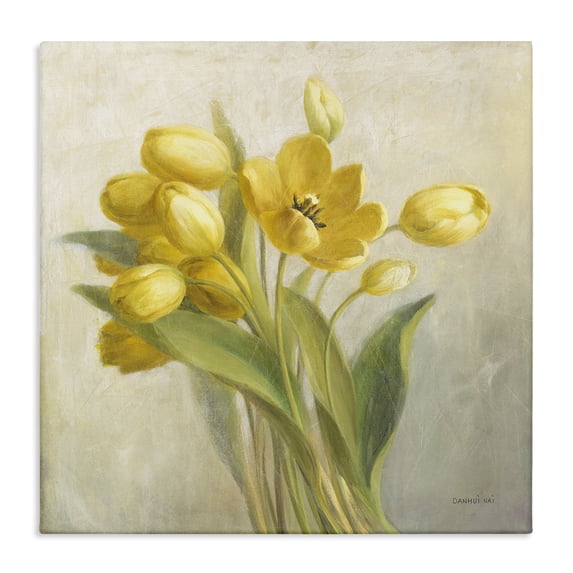Stupell Industries Transitional French Yellow Tulips Canvas Art, 36 x 36, by Danhui Nai