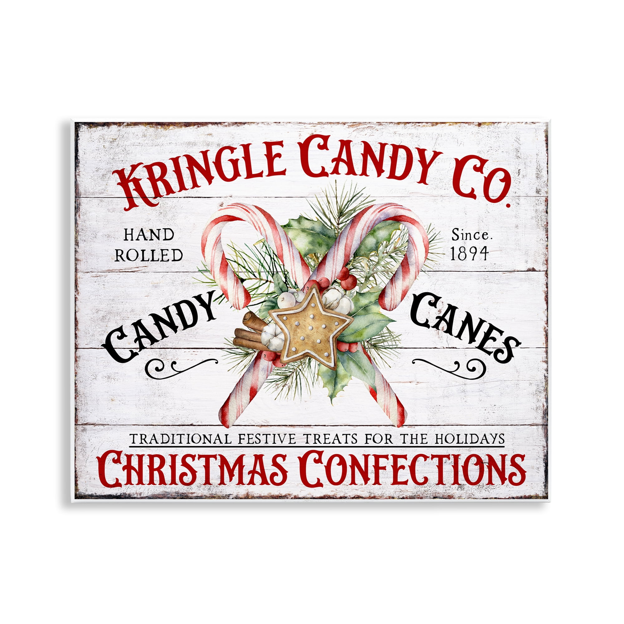 Stupell Industries Fresh Christmas Confections Holiday Painting Unframed Art Prints Wall Art, 14 x 11