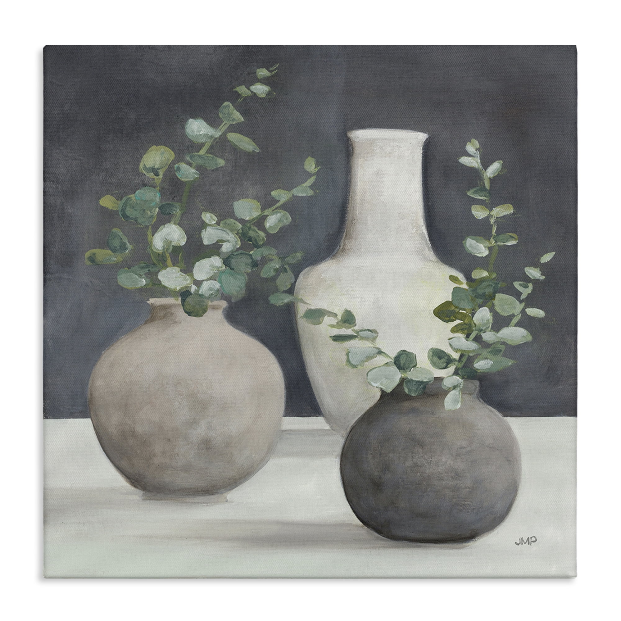 Stupell Industries Fresh Floral Vessels Plants & Flowers Painting Wrapped Canvas Art Print Wall Art, 24 x 24