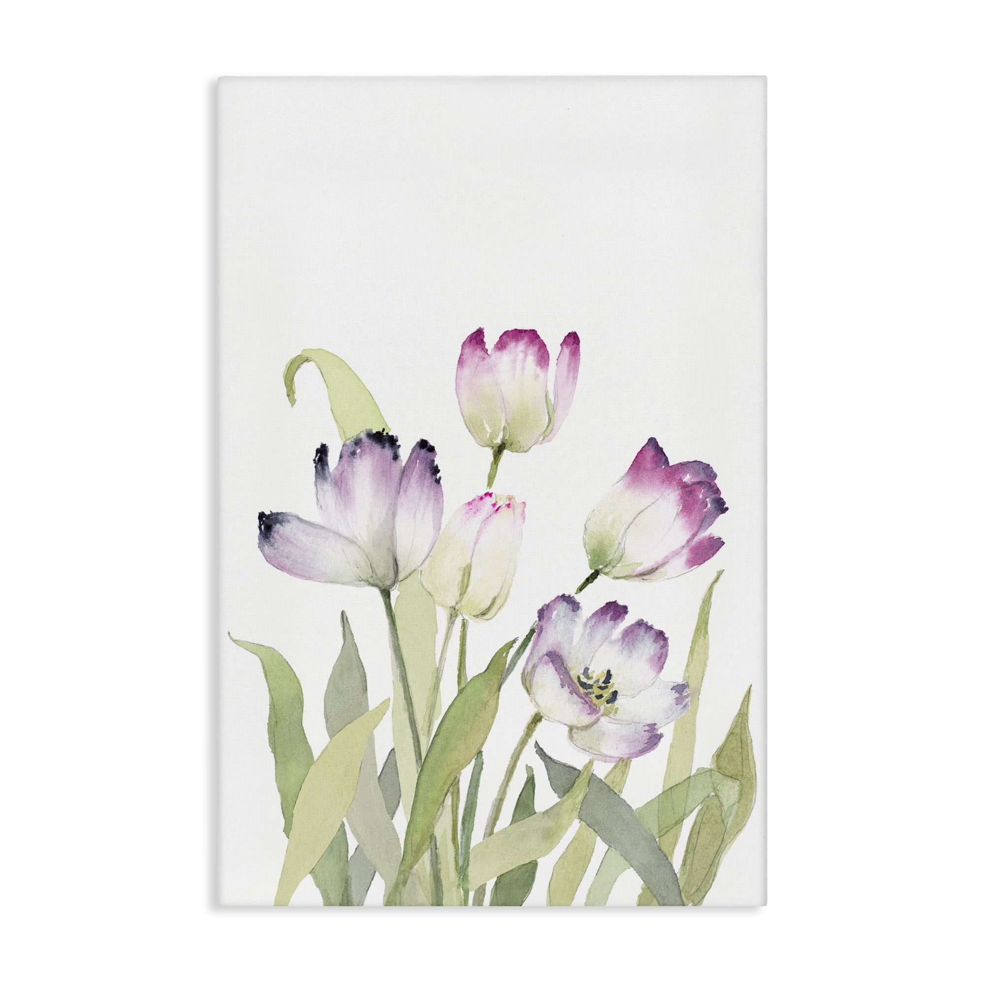 Stupell Industries Fresh Garden Tulips Botanical & Floral Painting Gallery Wrapped Canvas Art Print Wall Art, 30 x 45