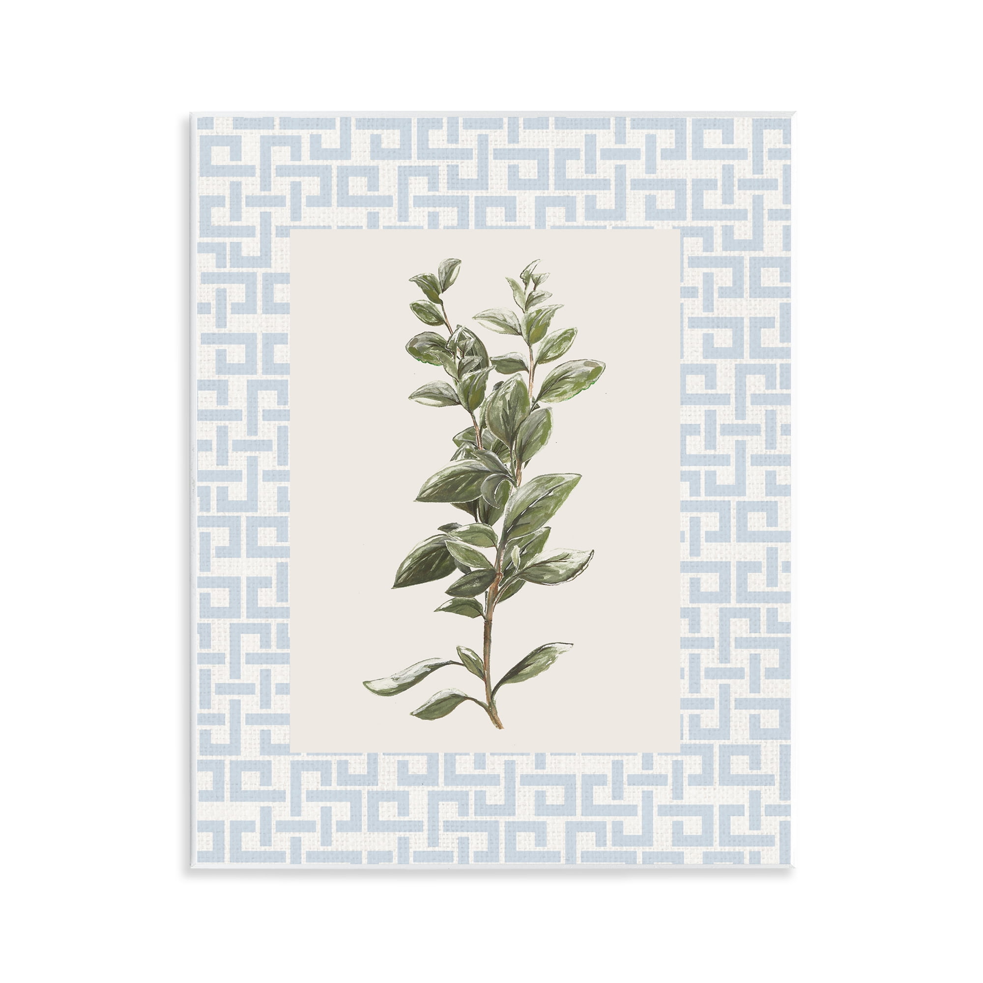 Stupell Industries Fresh Herb on Geometric Wall Plaque Art, design by Diannart