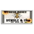 thumbnail image 1 of Stupell Industries Fresh Honey Bumble & Co. Advertisement Sunflowers Bee Graphic Art Gray Framed Art Print Wall Art, 30x13, by Kim Allen, 1 of 7