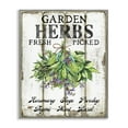 thumbnail image 1 of Stupell Industries Fresh Picked Garden Herbs Food & Beverage Painting Gray Framed Art Print Wall Art, 11 x 14, 1 of 2