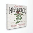 thumbnail image 1 of Stupell Industries Fresh Picked Mistletoe Holiday Christmas Word DesignCanvas Wall Art By Artist Jennifer Pugh, 1 of 3