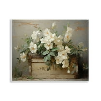Stupell Industries Fresh Rustic Flowers Botanical & Floral Painting Unframed Art Print Wall Art, 14 x 11