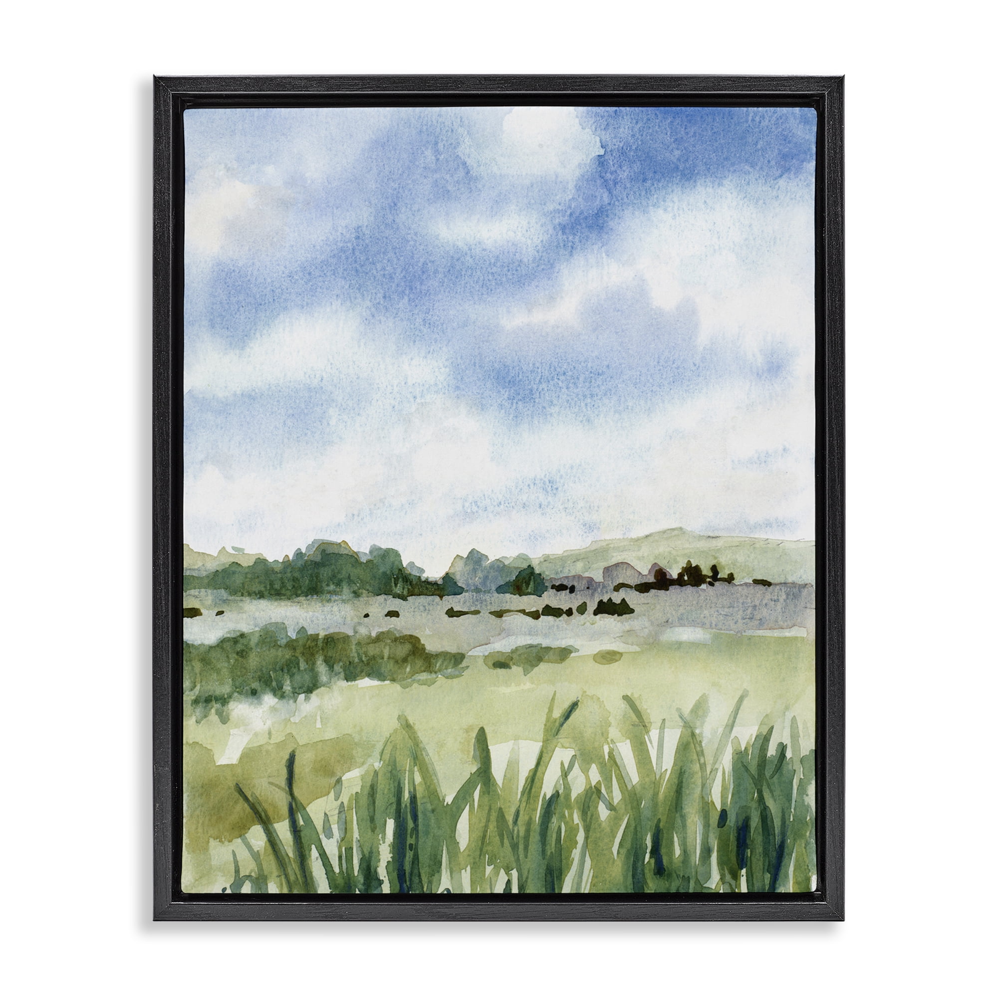 Stupell Industries Fresh Spring Morning Black Framed Floater Canvas Wall Art, design by Lanie Loreth