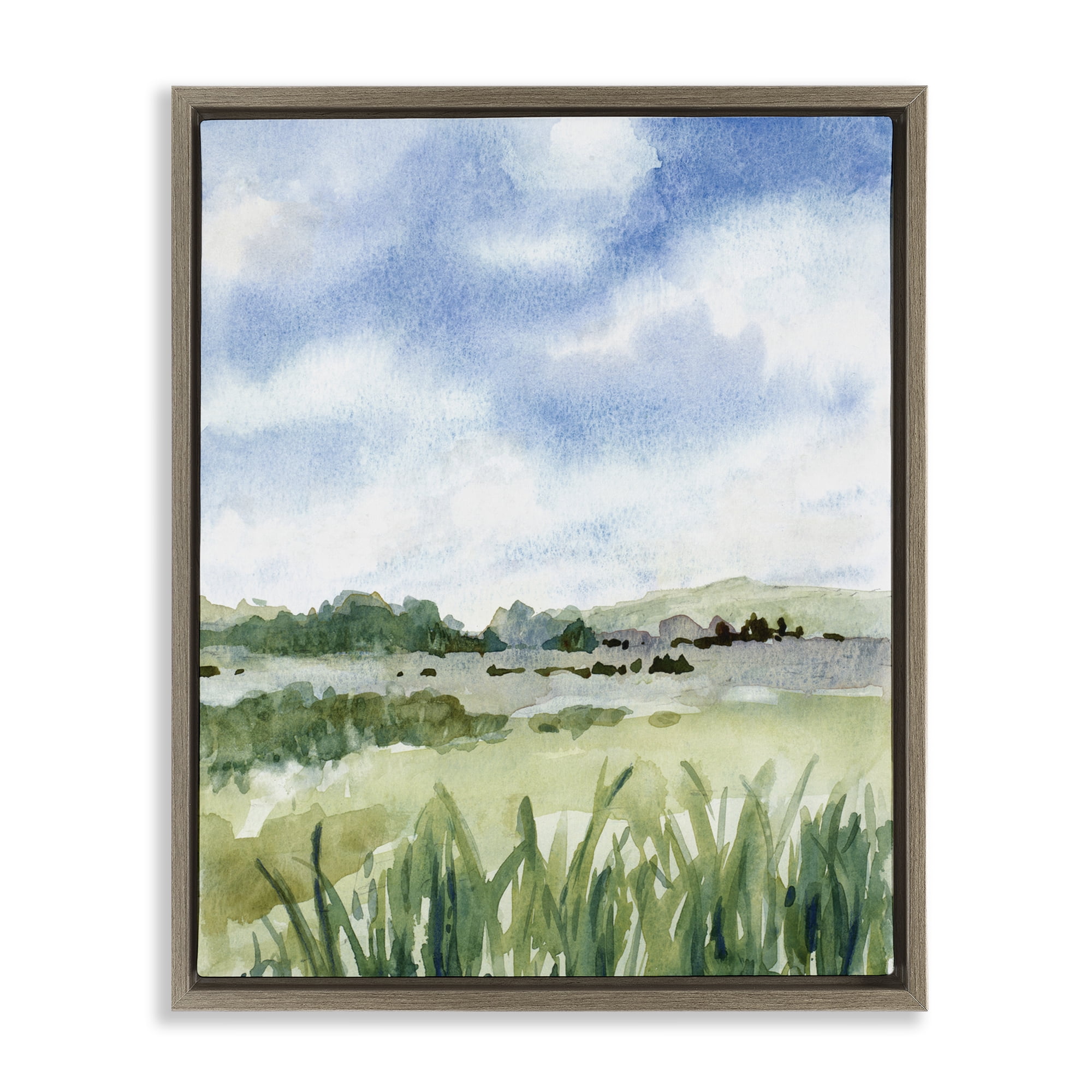 Stupell Industries Fresh Spring Morning Brown Framed Floater Canvas Wall Art, design by Lanie Loreth