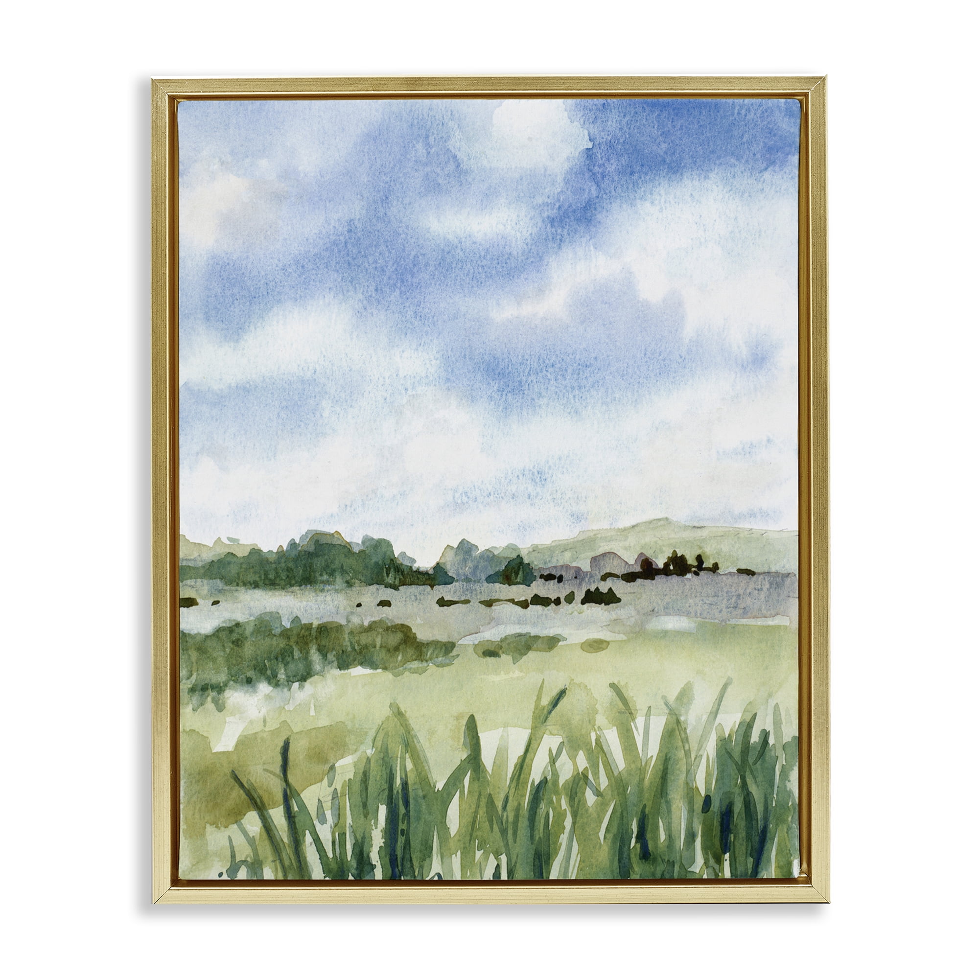 Stupell Industries Fresh Spring Morning Gold Framed Floater Canvas Wall Art, design by Lanie Loreth