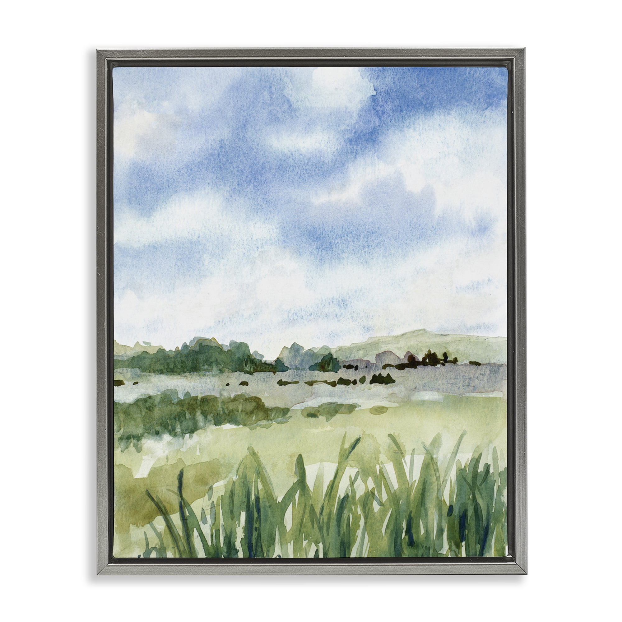 Stupell Industries Fresh Spring Morning Gray Framed Floater Canvas Wall Art, design by Lanie Loreth