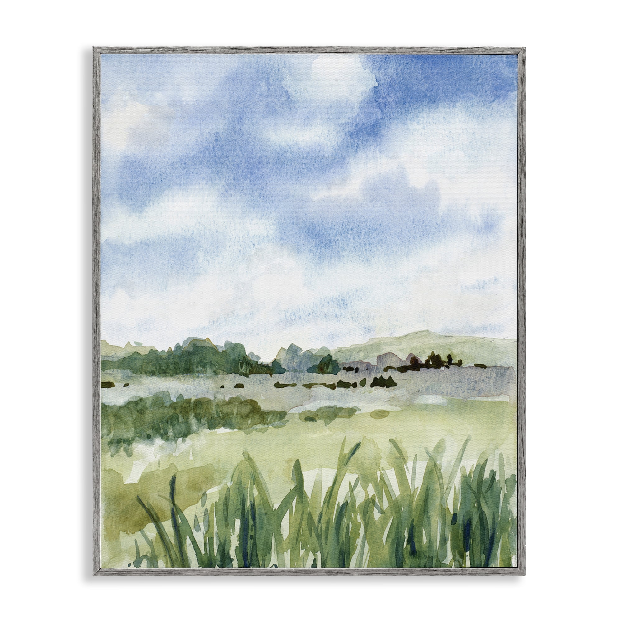 Stupell Industries Fresh Spring Morning Gray Framed Giclee Art, design by Lanie Loreth