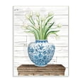 thumbnail image 1 of Stupell Industries Fresh White Tulips on Blue Floral Vase Design Wall Plaque Design by Cindy Jacobs, 1 of 5