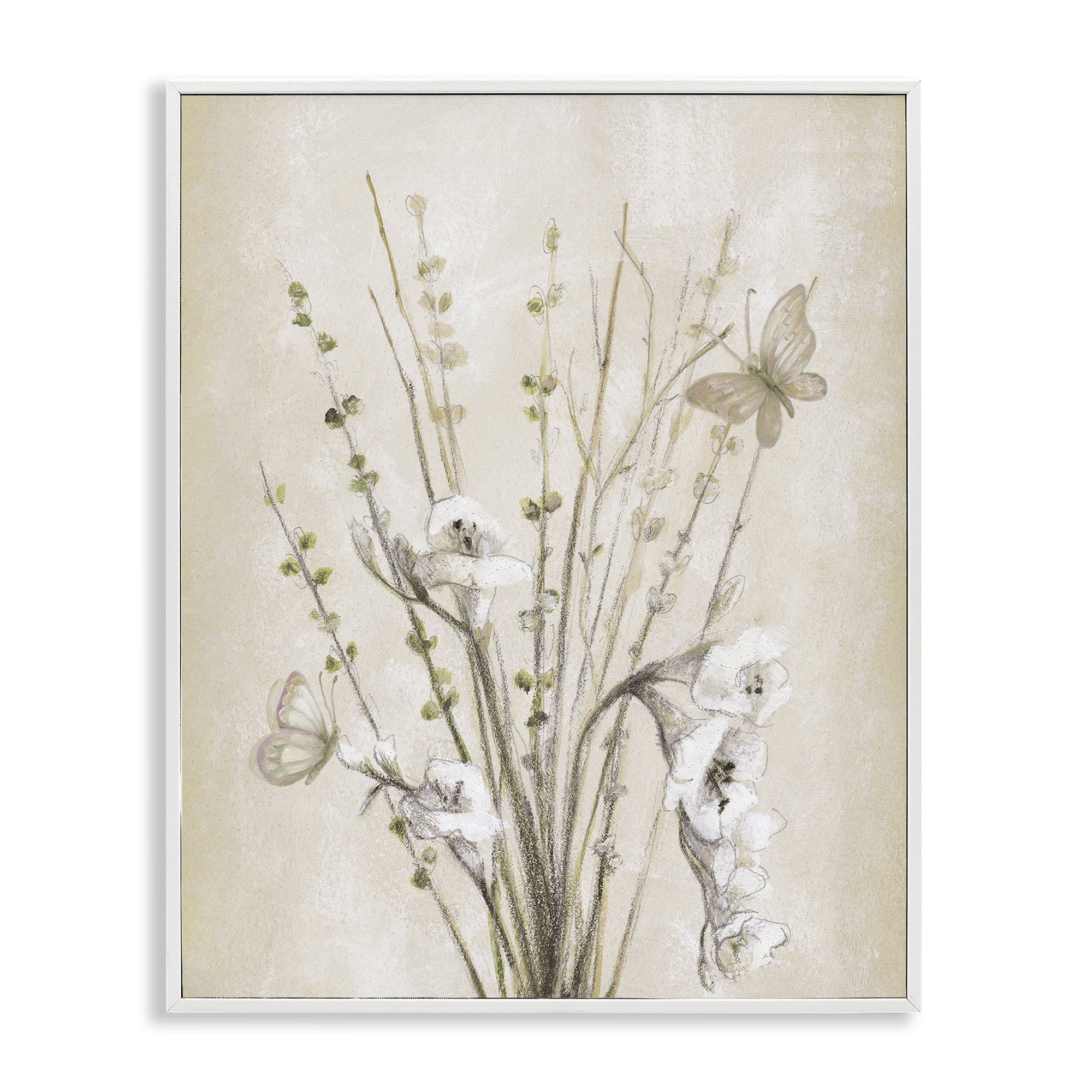 Stupell Industries Fresia & Date Branch White Framed Giclee Art, design by Lanie Loreth