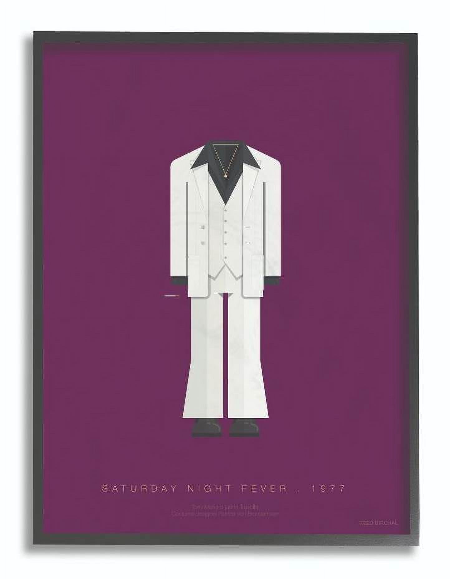 Stupell Industries Friday Night Fever Characters Fashion Design Framed Wall Art by Fred Birchal