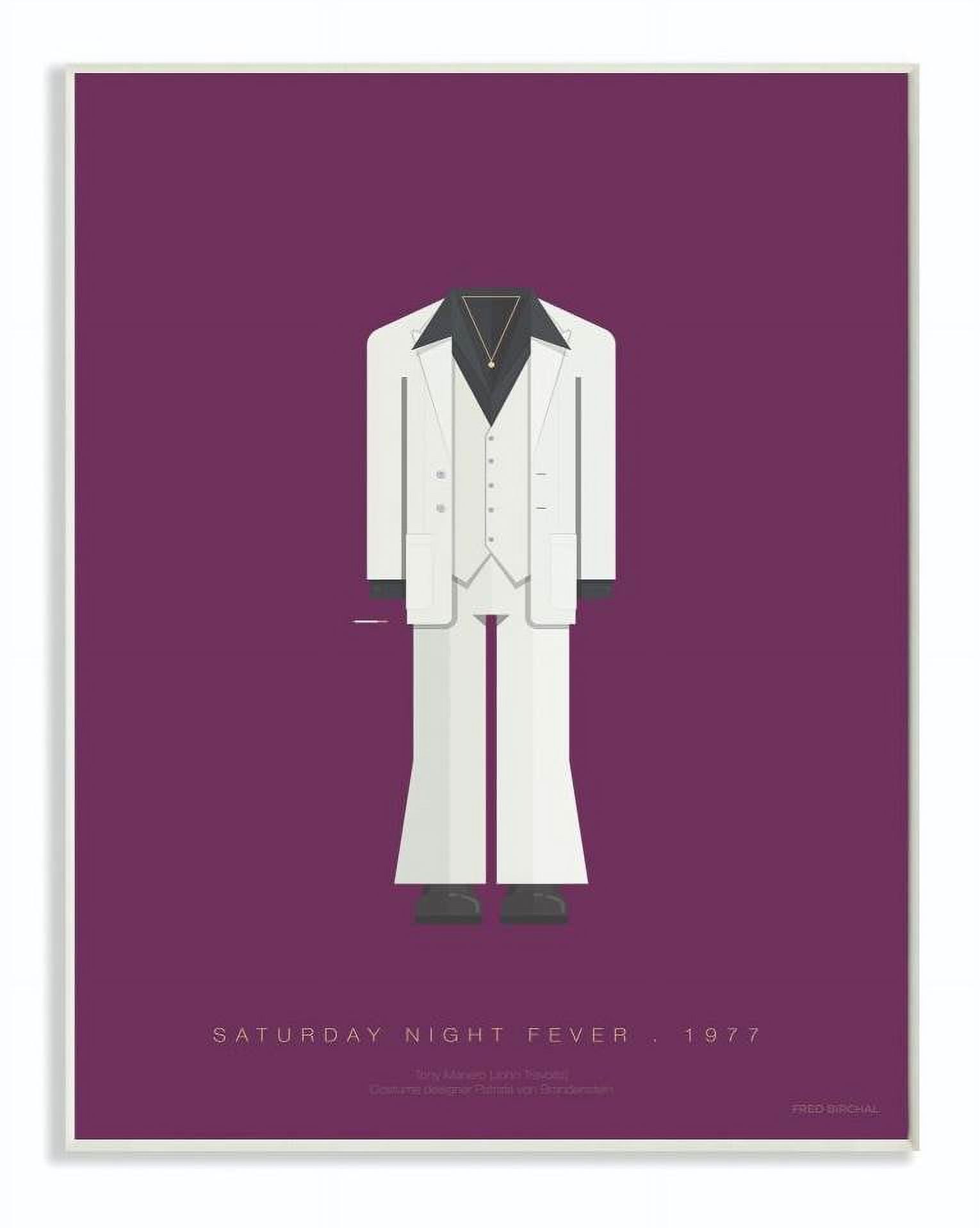Stupell Industries Friday Night Fever Characters Fashion Design Wall Plaque by Fred Birchal