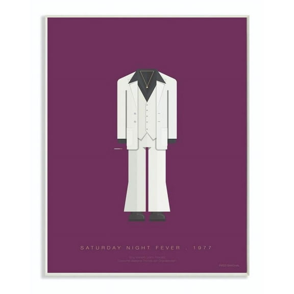 Stupell Industries Friday Night Fever Characters Fashion Design Wall Plaque by Fred Birchal