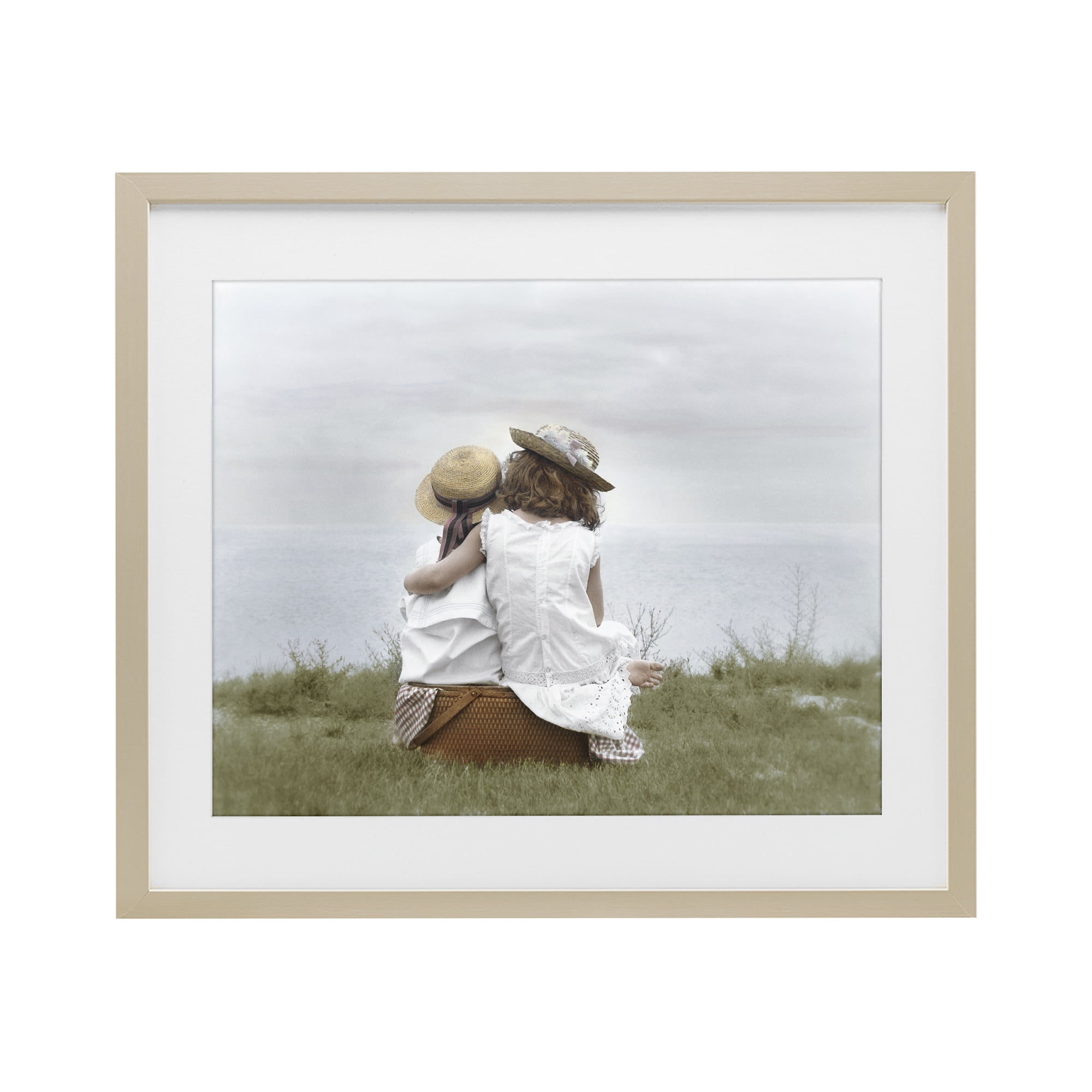 Stupell Industries Friends By The Ocean Birch Framed Print Under Glass, design by Kendra Dew