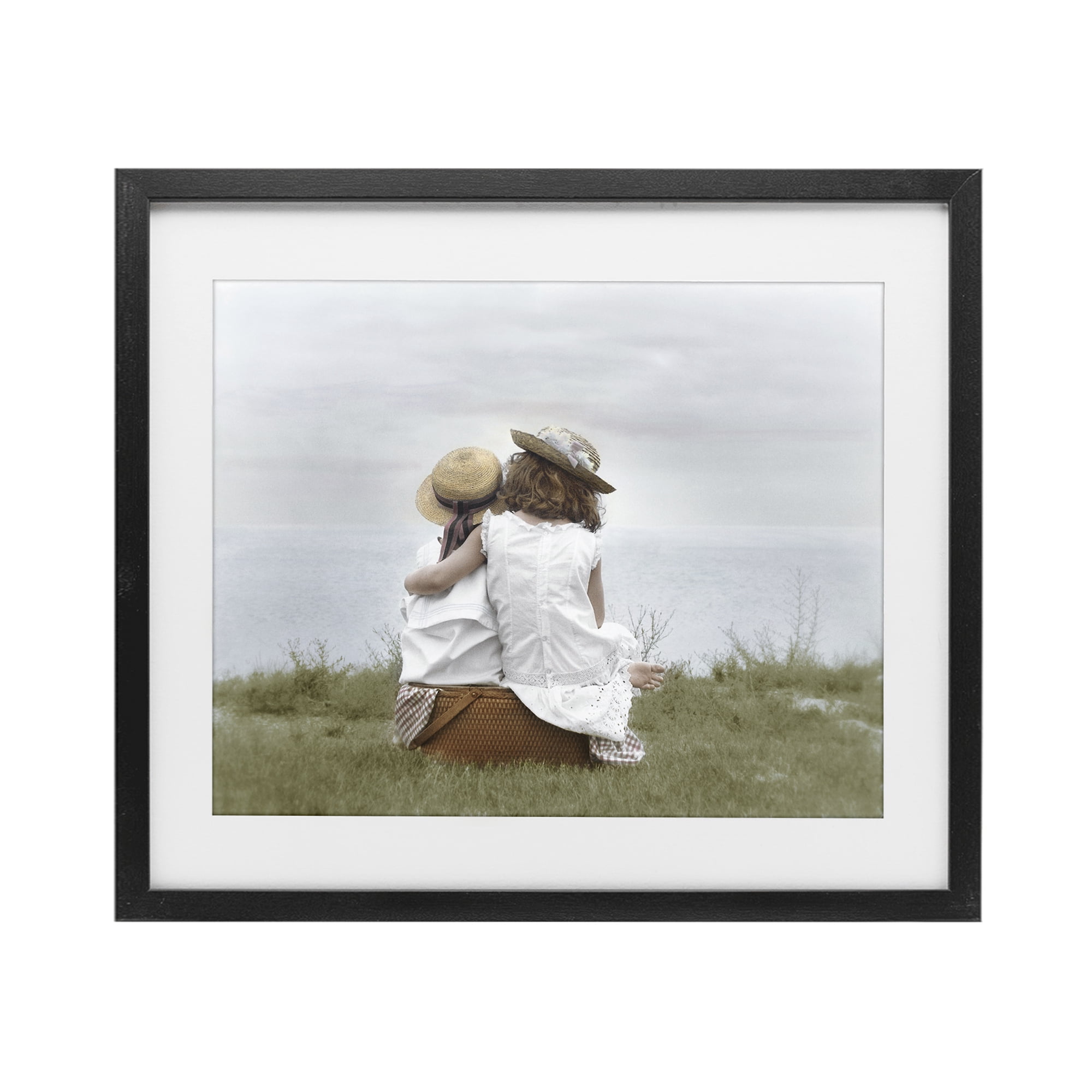 Stupell Industries Friends By The Ocean Black Framed Print Under Glass, design by Kendra Dew