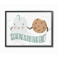 thumbnail image 1 of Stupell Industries Friends Til The End Cookies And Milk Design Graphic Art Black Framed Art Print Wall Art, 16x20, by Cindy Willingham, 1 of 7