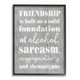 thumbnail image 1 of Stupell Industries Friendship Shenanigans Funny Family Grey Word Design Framed Wall Art by Daphne Polselli, 1 of 3