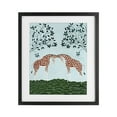 thumbnail image 1 of Stupell Industries Friendship Symmetrical Giraffes Black Framed Print Under Glass design by Susan Henke, 21 x 17, 1 of 10