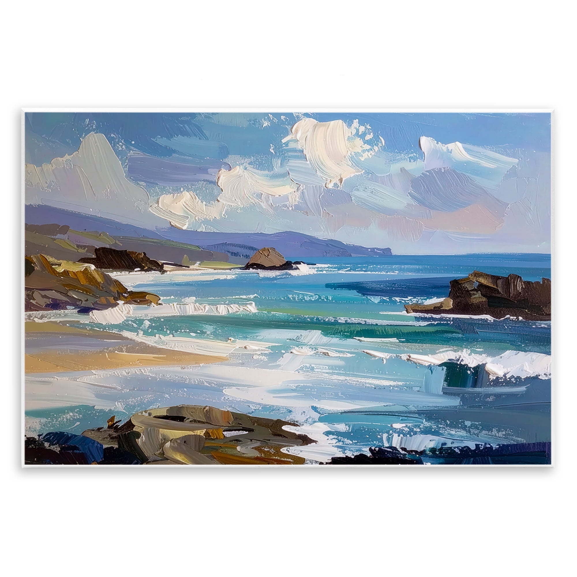 Stupell Industries From Sky To Sea Wall Plaque Art, design by Alonza Saunders