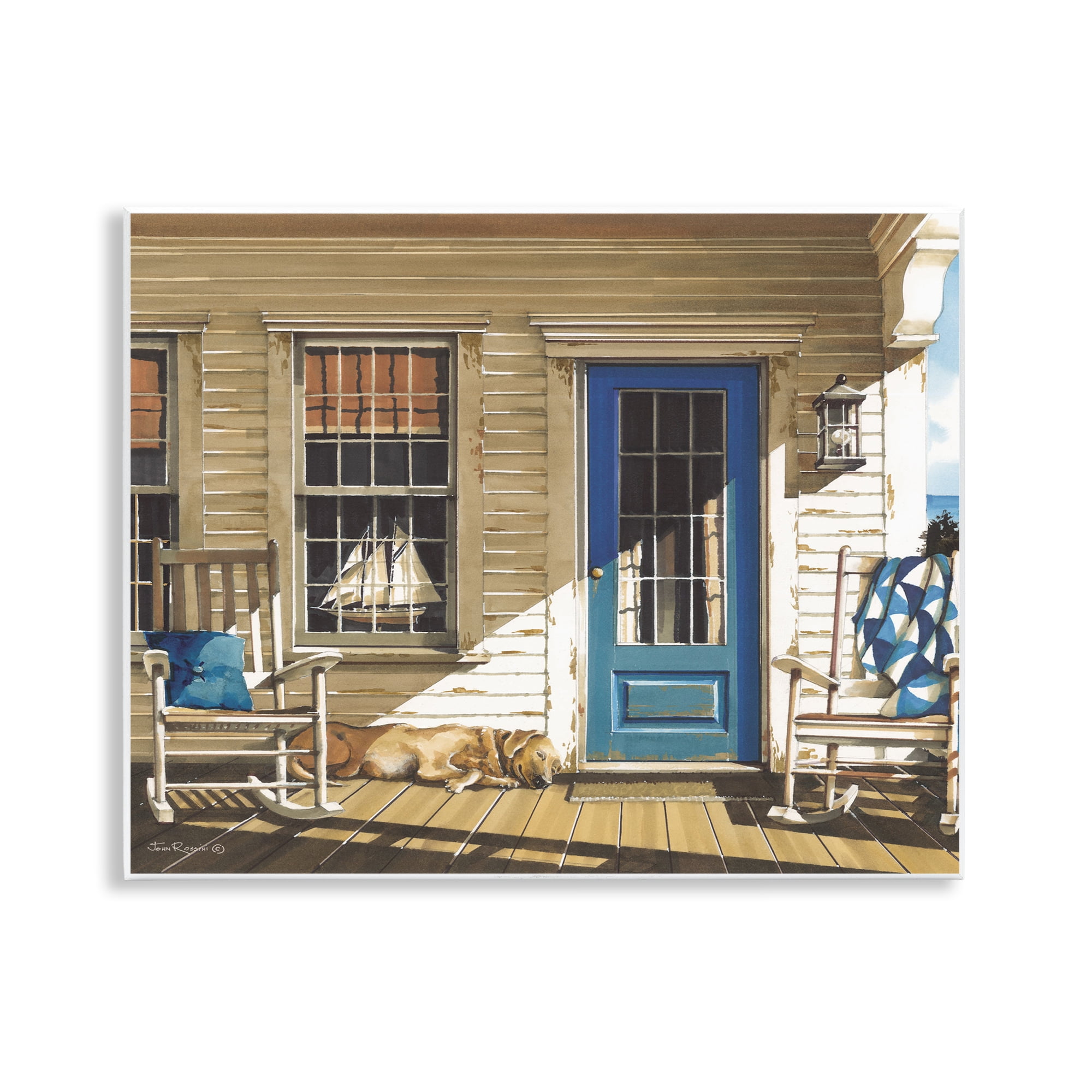 Stupell Industries Front Porch Gathering Wall Plaque Art, design by John Rossini