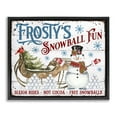 thumbnail image 1 of Stupell Industries Frosty's Snowball Fun Holiday Painting Black Floater Framed Canvas Art Prints Wall Art, 21 x 17, 1 of 10