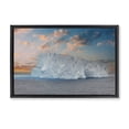 thumbnail image 1 of Stupell Industries Frozen Iceberg Sunset Black Framed Floater Canvas Wall Art design by Richard Silver, 17 x 25, 1 of 9