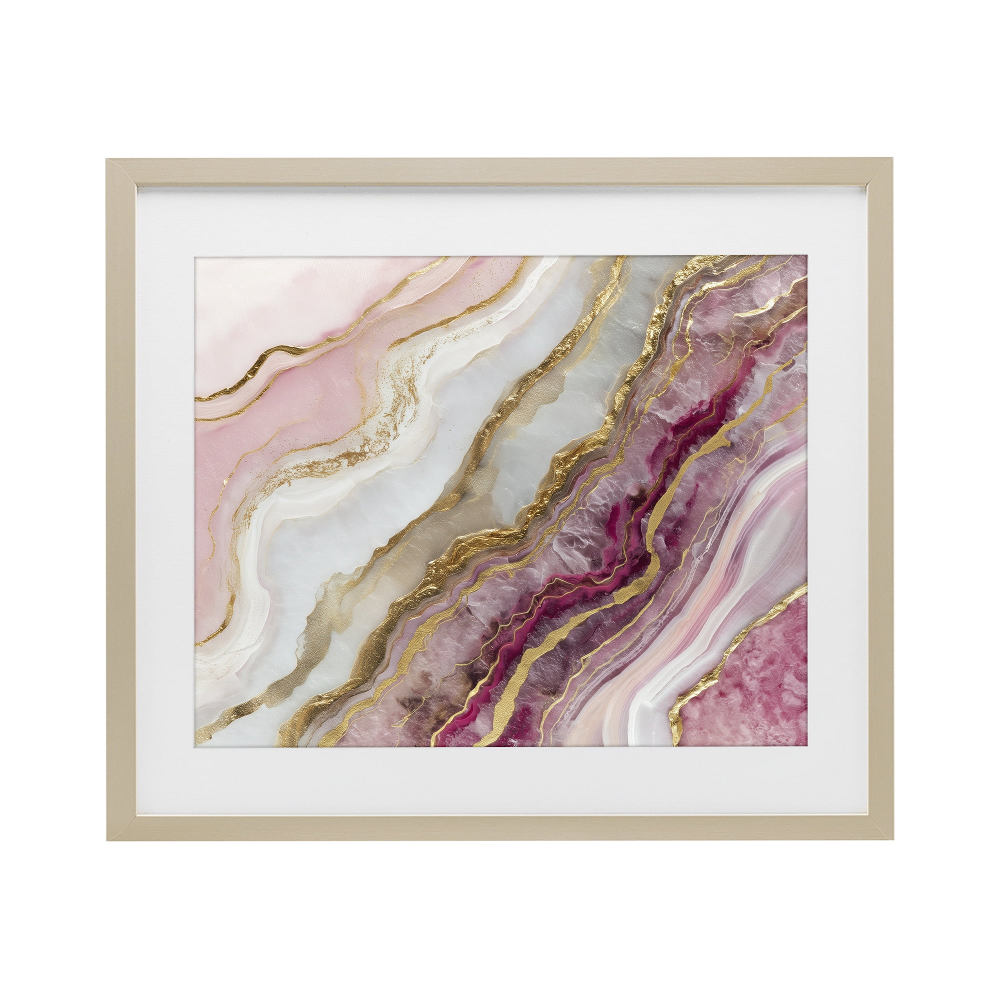 Stupell Industries Frozen Petal Stone Birch Framed Print Under Glass, design by Svetlana Aleynikova