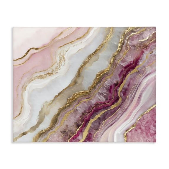 Stupell Industries Contemporary Frozen Petal Stone Canvas Art, 20 x 16, by Svetlana Aleynikova