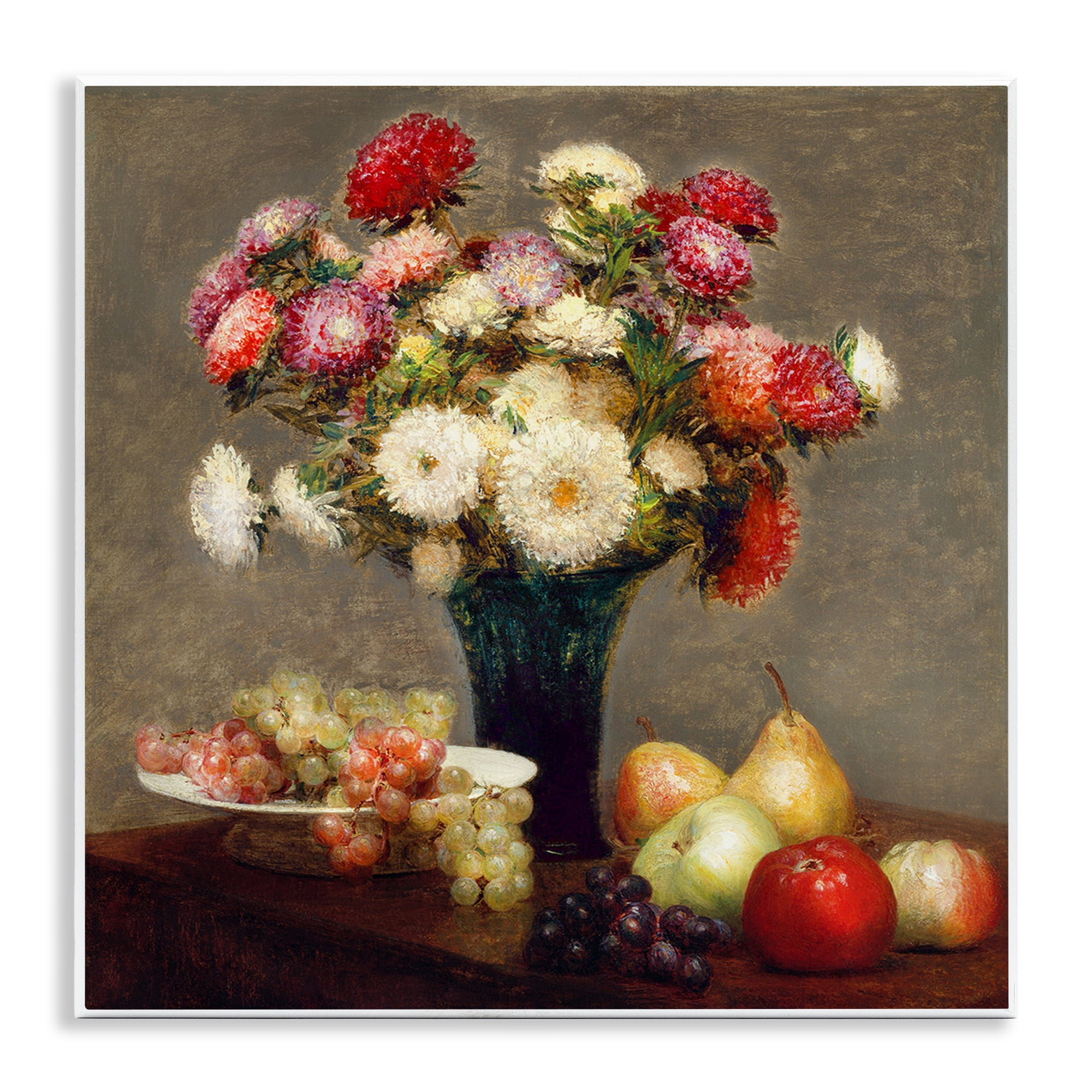 Stupell Industries Fruit & Asters Still Life Wall Plaque Art, design by CAD Designs