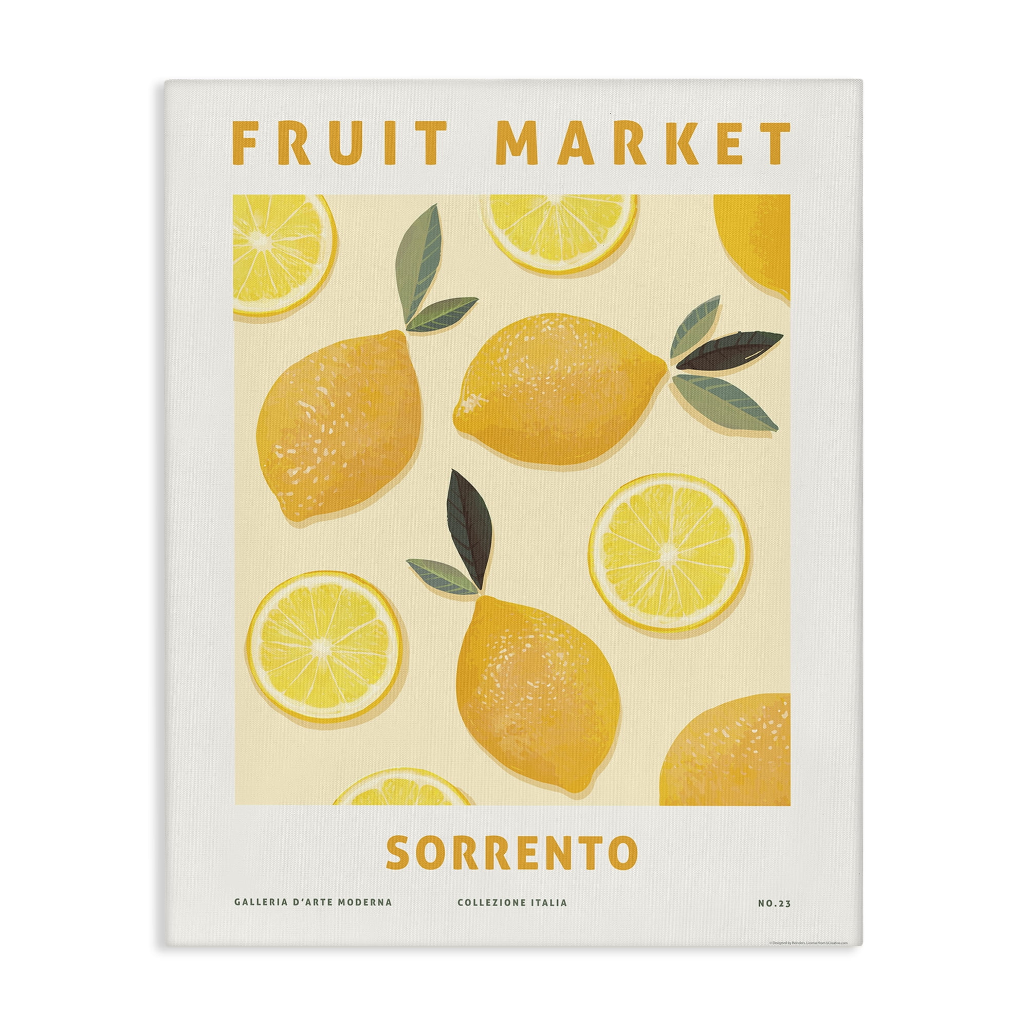 Stupell Industries Fruit Market Lemons Food & Beverage Painting Wrapped Canvas Canvas Art Print Wall Art, 30 x 40