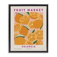 thumbnail image 1 of Stupell Industries Fruit Market Oranges Food & Beverage Painting Black Floater Framed Canvas Art Print Wall Art, 25 x 31, 1 of 10