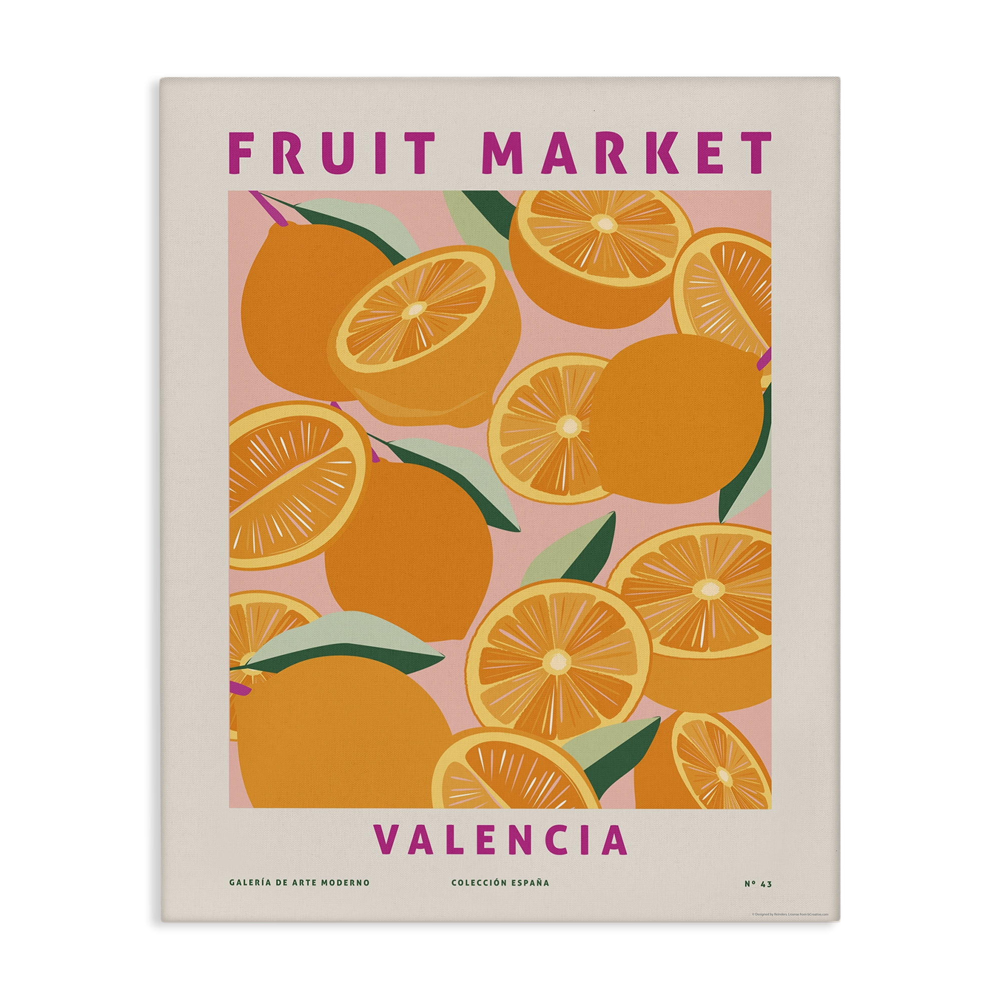Stupell Industries Fruit Market Oranges Food & Beverage Painting Wrapped Canvas Art Print Wall Art, 24 x 30