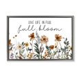 thumbnail image 1 of Stupell Industries Full Bloom Sentiment Plants & Flowers Painting Gray Floater Framed Canvas Art Print Wall Art, 31 x 21, 1 of 2