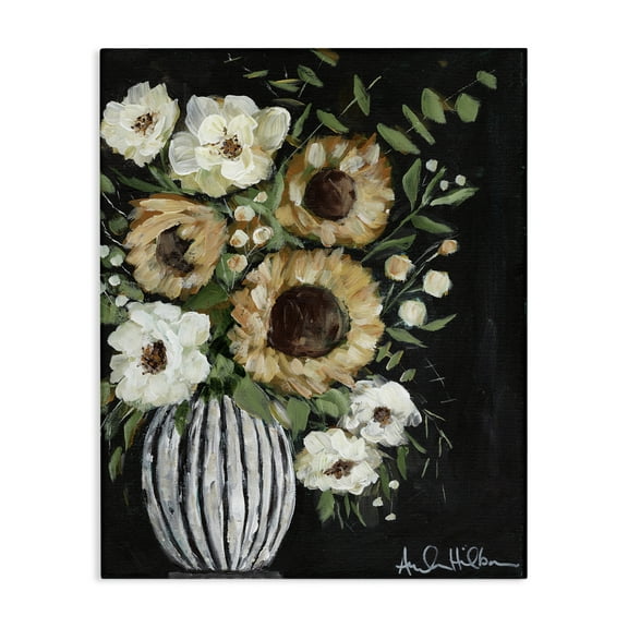 Stupell Industries Full Country Bouquet Botanical & Floral Painting Gallery Wrapped Canvas Art Print Wall Art, 16 x 20