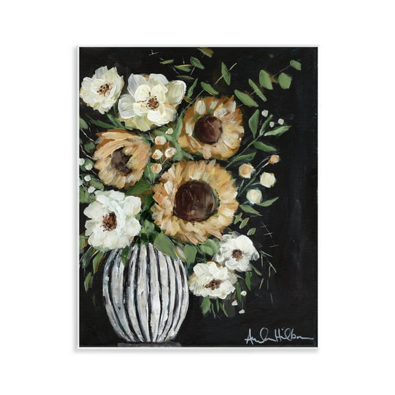 Stupell Industries Full Country Bouquet Botanical & Floral Painting Unframed Art Print Wall Art, 11 x 14