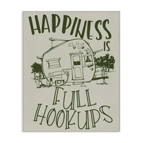 Stupell Industries Full Hookups Camping Landscape Painting Gallery Wrapped Canvas Art Print Wall Art, 16 x 20