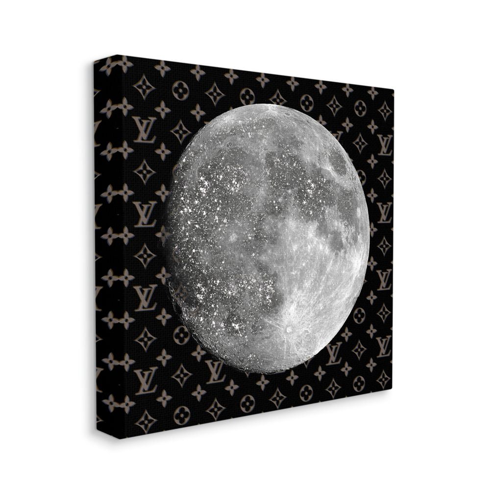 Stupell Industries Full Moon Patterned Sky Glam Fashion Design Canvas Wall Art by Ziwei Li