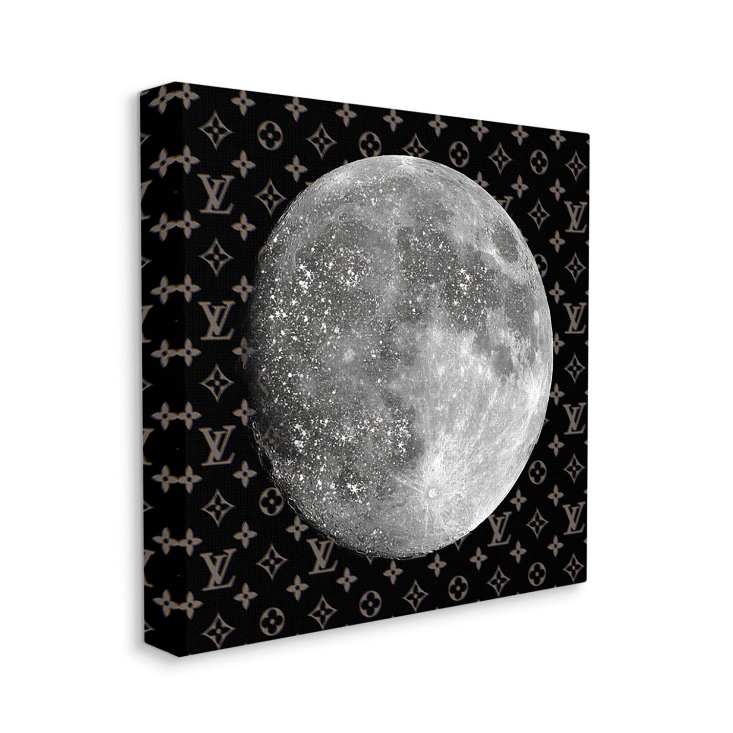Stupell Industries Full Moon Patterned Sky Glam Fashion Design Canvas Wall Art by Ziwei Li